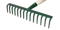 Harke Rechen Laubrechen 14 Zinken 35 Cm Metall 28Mm Ohne Stiel