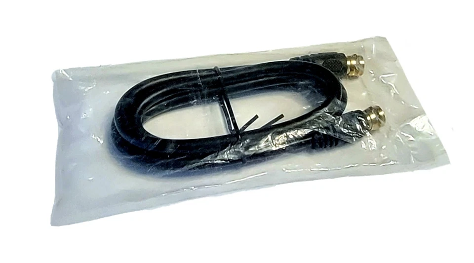 APC RG59U, Coaxial F Video Cable, 75ohm, Male to Male Plugs, 3ft, Black, Gold - Image 3 of 3