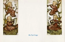 Antique Rare Hummel: Angelic Orchestra: CHRISTMAS GREETING Card 7768