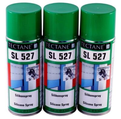 Silikonspray 8,75 /L Tectane SL527 3x400ml Silikon Gleit Spray Gummi Den Braven