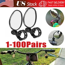 Bike Mirror Rotaty Round MTB Road Handlebar Bicycle Rear View Glass Cycling USA