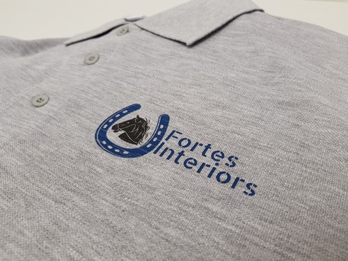 Personalised Printed Polo Shirt Full Color Logo Work Uniform Stag Hen New Custom - Picture 2 of 17