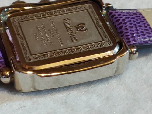 Watch - Winder Geen - Silver Tone / Rhinestones - Faux leather band - new batter - Picture 15 of 17