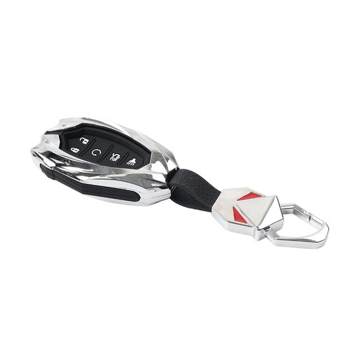 Remote Fob Shell Cover Silicone Car Key Case For Chevrolet Camaro Malibu Silver - Picture 7 of 12