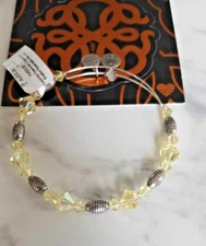 Alex And Ani Swarovski Assorted Beaded Collection Yellow and Silver  NWT