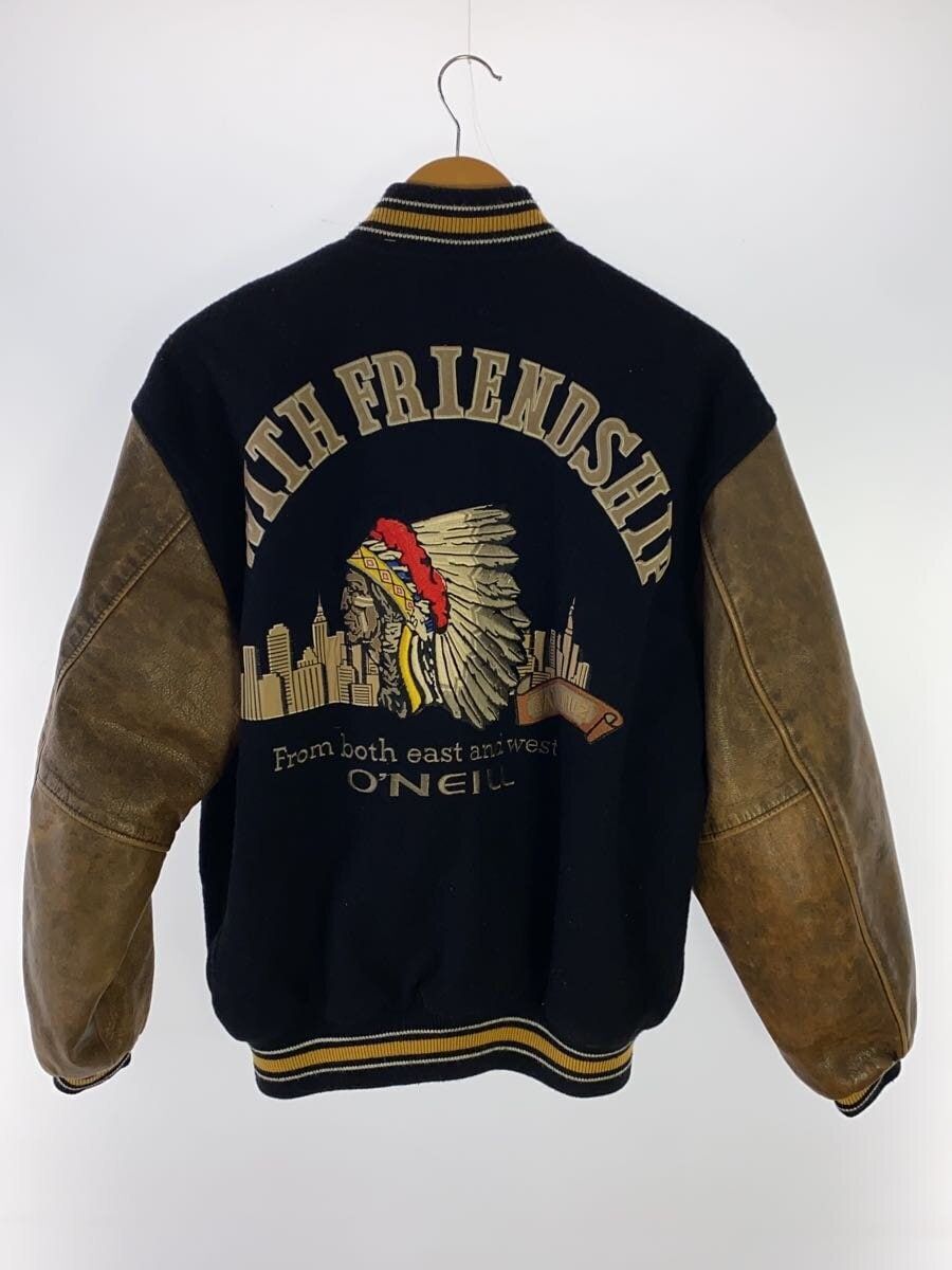 ONEILL 90s Indian Large Wool Black Stadium Jacket Used | eBay