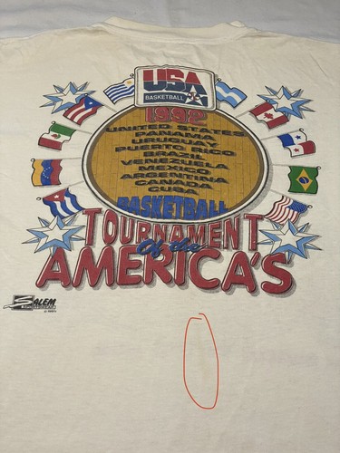 Ropa deportiva vintage 1991 EE. UU. Basketball Americas Dream Team Salem talla grande - Imagen 6 de 11