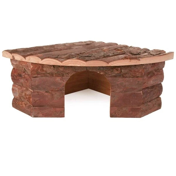 Trixie Natural Living Jesper Corner House Wooden Cage for Small Animals 3 Sizes - Image 4 of 4