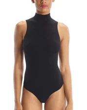Commando Ballet Sleeveless Bodysuit Thong Black Women's One Size FREE SHIPPING