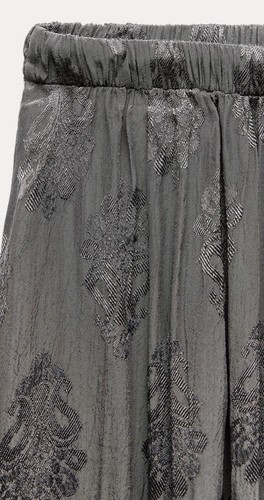 Zara Jacquard Midi Skirt Size M - Picture 4 of 6