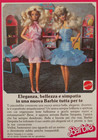 Pubblicità Advertising Italian Clipping 1989 BARBIE SIMPATIA eleganza MATTEL.