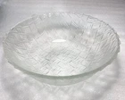 Indiana Glass Clear Weavetex 9" Serving Bowl