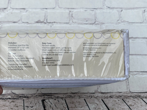 Breathable Baby Ultra Soft Waterproof Crib / Toddler Bed Mattress Pad - Picture 8 of 8
