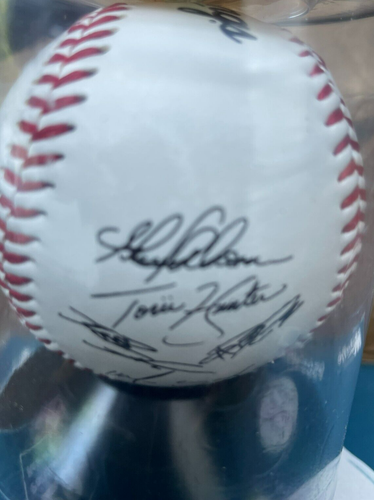 Rawlings MLB Angels Signed Clubhouse Baseball 2008 Roster Torii Hunter Autograph - Picture 4 of 8