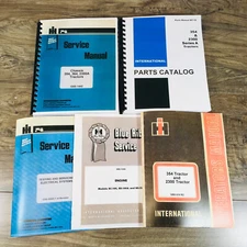 International 354 Tractor Service Parts Operators Manual Chassis Engine Shop Set