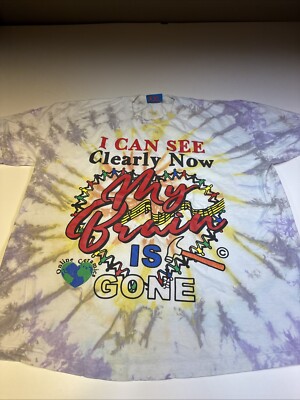 Online Ceramics Tip Dye T Shirt I Can See Clearly Now Size XXL