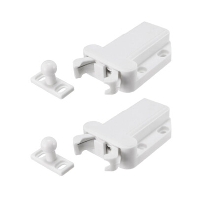 Push Open Latch Lock Touch Catch für Schlafzimmerschrank Weiß 2 Stück
