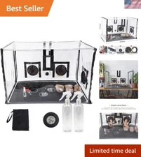 Large Mushroom Grow Tent - Complete Mycology Kit with Hygrometer & Water Bottles