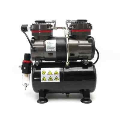 #ad Twin Cylinder Oil free Air Pump Portable Furniture Leather Repair Air Tool Model $365.99