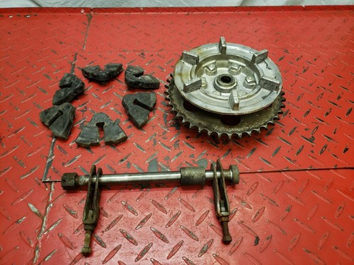 1975 Suzuki GT250 Complete Rear Axle / Cush Drive Assembly - Picture 7 of 12