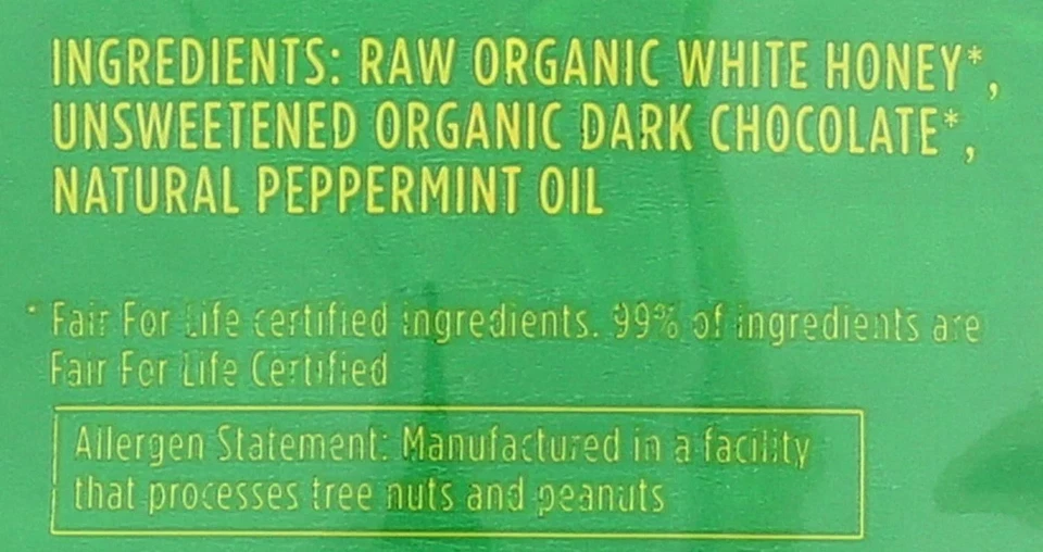 Hamburguesas Heavenly Organics chocolate menta miel 4,66 OZ (paquete de 1) Foto 4 de 4
