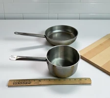 Philippe Richard Professional SET 18/10 SS 10" Frying Saute Pan AND Sauce Pan