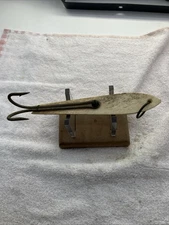 Vintage Bone Tuna Jig Lure 6" Dual Hooks