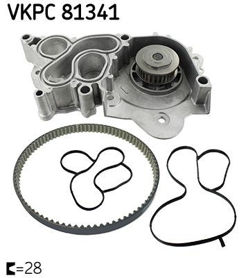 Engine Cooling Water Pump Fits Audi A1 A3 A4 A5 Q2 Seat Skoda VW SKF VKPC 81341