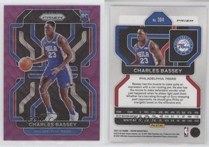 2021-22 Panini Prizm Purple Wave Prizm Charles Bassey #304 Rookie RC