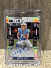 2024 Panini Optic - Rookie Ticket RPS Autographs Ladd McConkey #110 Silver Prizm