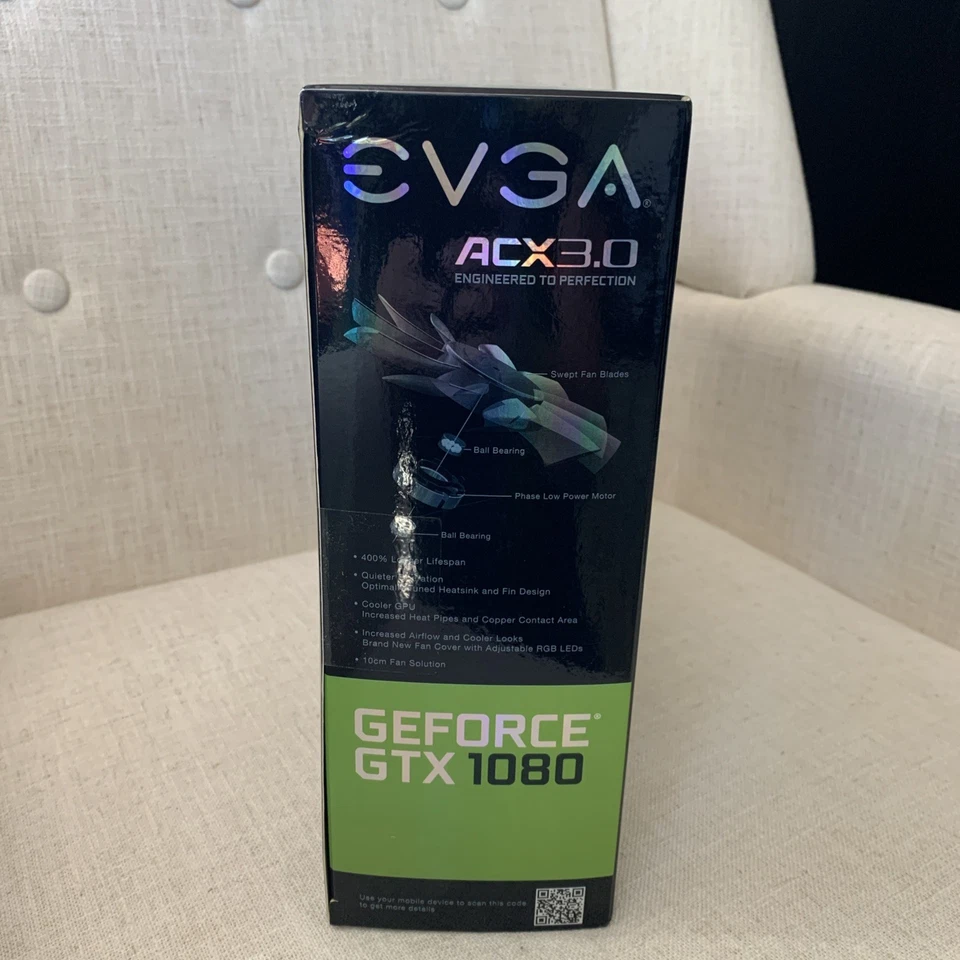 EVGA GeForce GTX 1080 FTW Gaming ACX 3.0 8Gb GDDR5X - Image 2 of 4