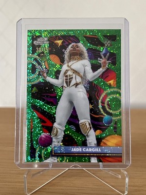 Topps Chrome WWE Cosmic - Jade Cargill - #177 - Space Dust Green /75 - Rare SSP
