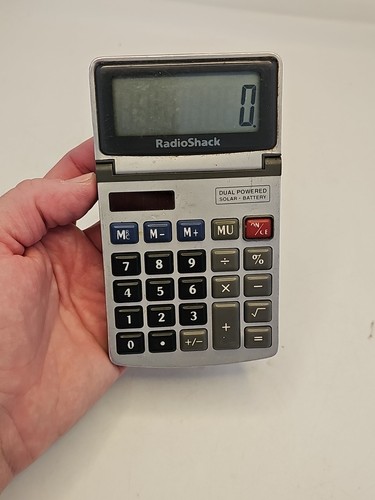Vintage Radio Shack Calculator EC-234 Dual Powered Tested Works