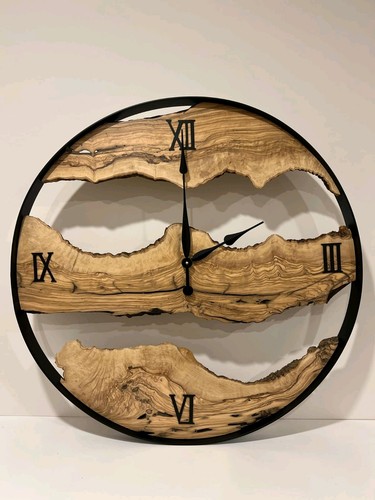 Unique Olive live edge wood Extra large clock (80cm diameter) - Picture 10 of 10