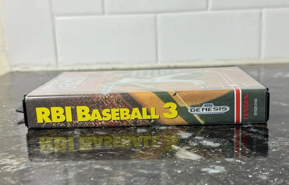 R.B.I. Baseball 3 (Sega Genesis, 1991) Authentic CLEANED TESTED NICE!! - Image 4 of 4