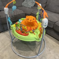 Fisher-Price Jumperoo Rainforest Bouncer Baby Toy with Lights and Music