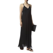 Alice + Olivia Micro Pleated Maxi Dress Spaghetti Strap Flowy Gown Womens 2 Gala