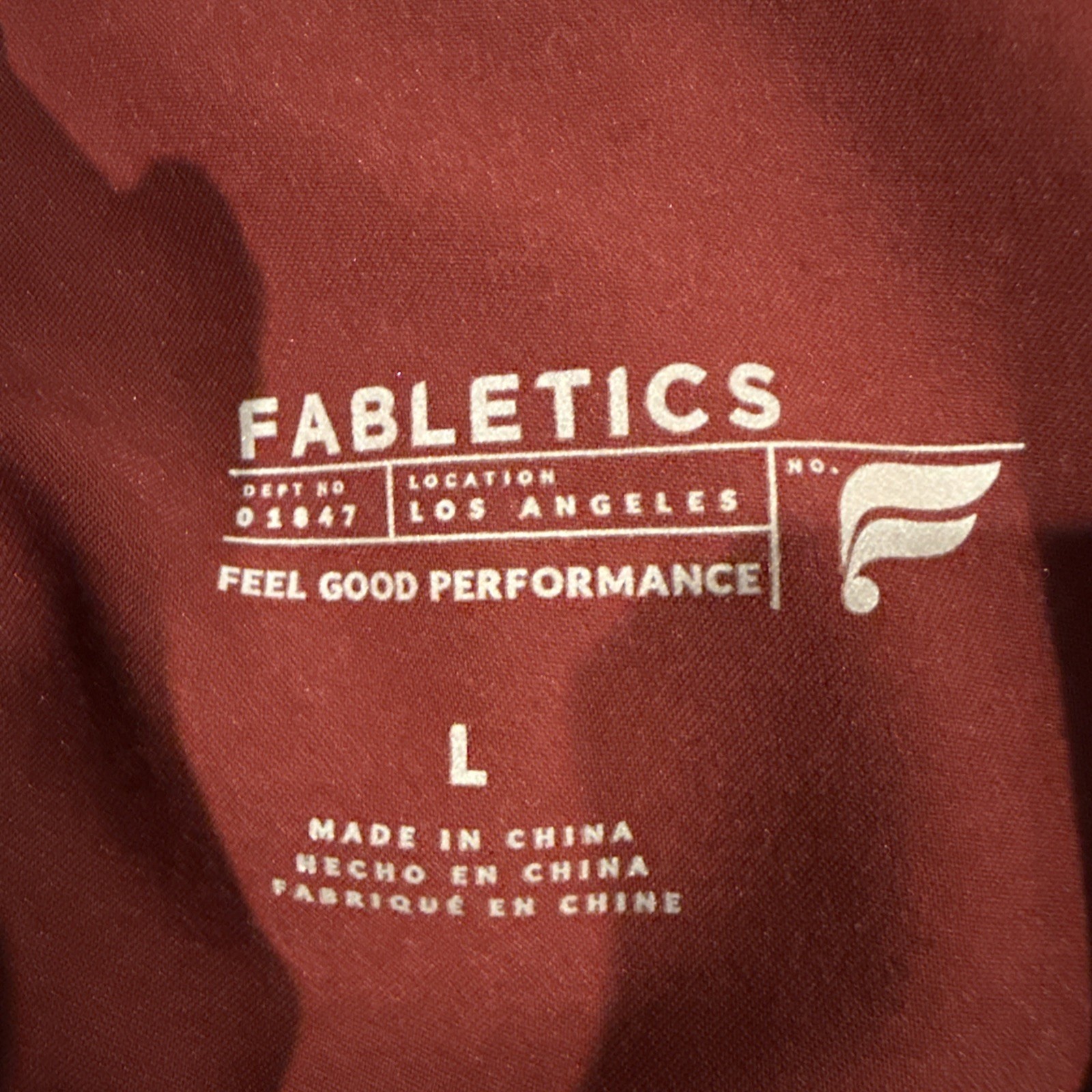 Fabletics Performance MotionTech Rust Red Scrub P… - image 7