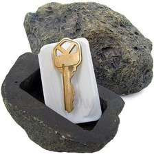 RamPro Hide-a-Spare-Key Fake Rock - Looks & Feels 1 Pack, Key Hider 