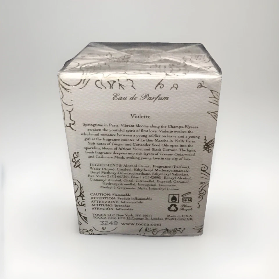 Tocca Violette Eau de Parfum 1.7oz 50ml Spray for Women SEALED Rare - Image 4 of 4