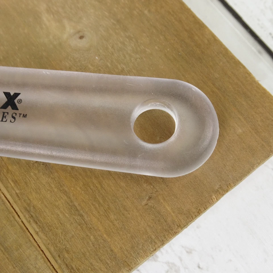 Vintage Pyrex Silicone Spatula – Blue Head, Clear Handle Baking Tool 11.75" - Image 3 of 4