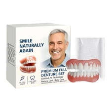 Full Denture Set for Men and Women Upper and Lower Denture False Teeth