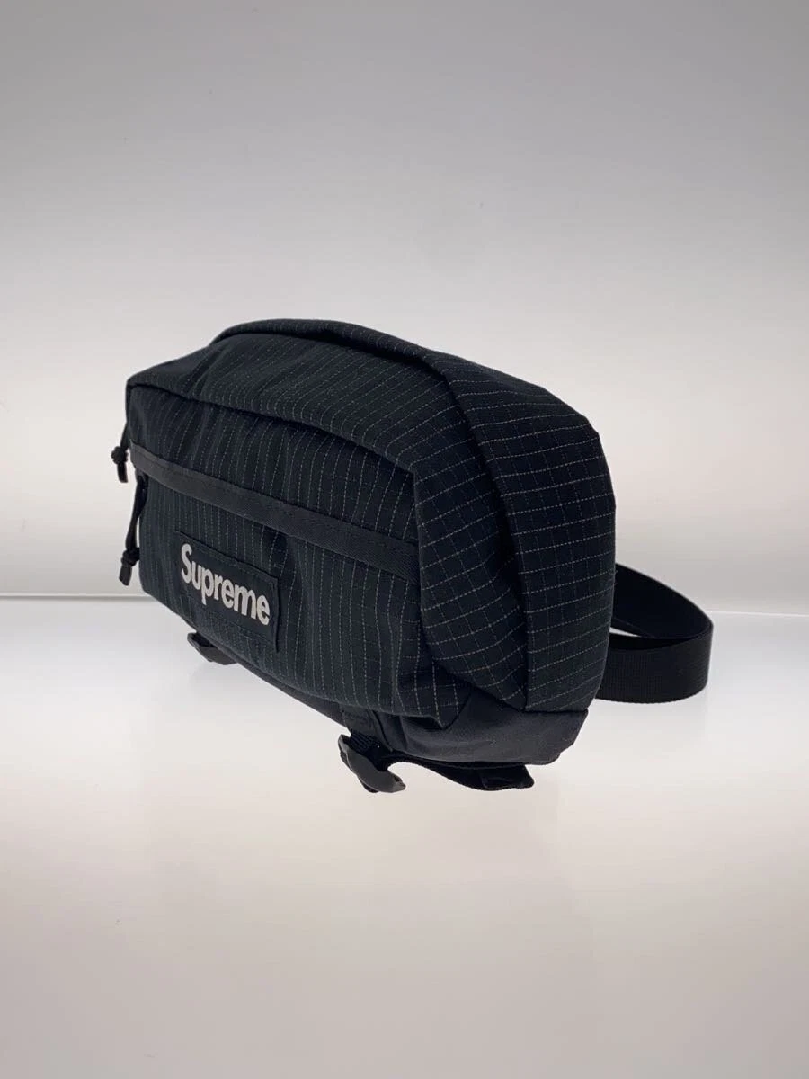 Supreme 24ss/sac taille/nylon/noir