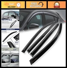 4PCS Window Visors Rain Guards for Cars - Side Window Deflectors & Vent Covers