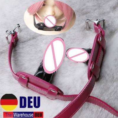 Bondage Mundknebel Offener Mund Dildo Gag Silikon Deep Throat Trainer Sex  Toys | eBay.de