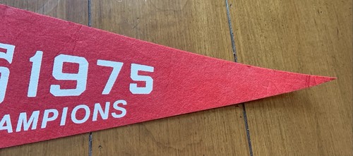 1975 Cincinnati Reds Western Division Championship Roster Pennant - Picture 5 of 5
