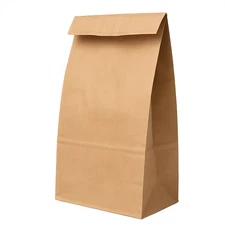 Brown Paper Bags -8 lb Disposable Paper Lunch Bags Sack Bulk Strong Grocery Bags