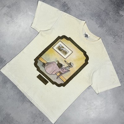 Vintage Warner Bros. Wille E. Coyote Mom Cartoon lustiges T-Shirt 1991 weiß G...