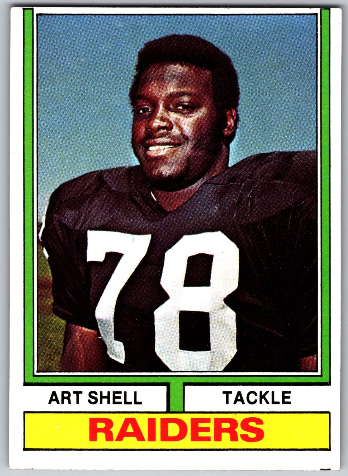 1974 Topps #272 - Art Shell Oakland Raiders EX-NM