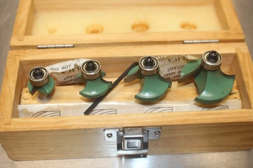 4 Piece Roundover / Beading Bit Set 1/4 shank 404-8171 LS BOx 08